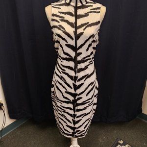 Plus Size Zebra Print Dress